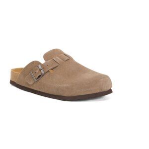 CUSHIONAIRE Moss Suede Hana Clogs